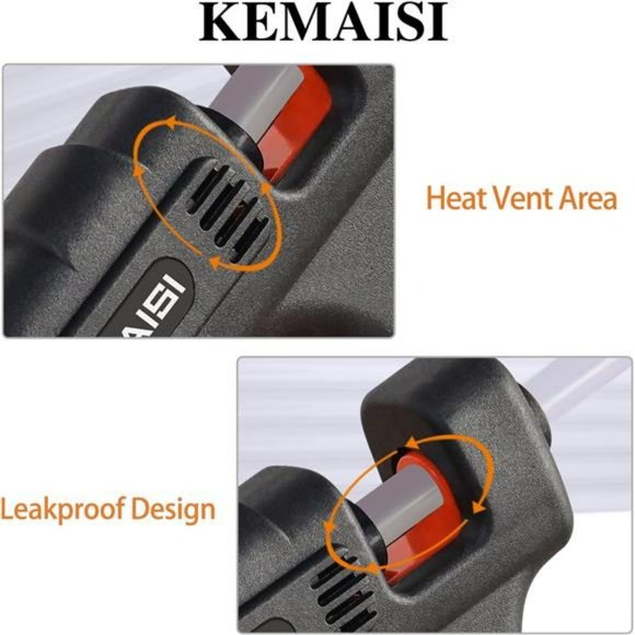 Hot Glue Gun, 100W Full Size Hot Glue Gun kit with 30pcs Premium Hot Glue Sticks - Picture 4 of 6